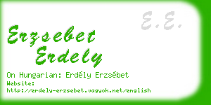 erzsebet erdely business card